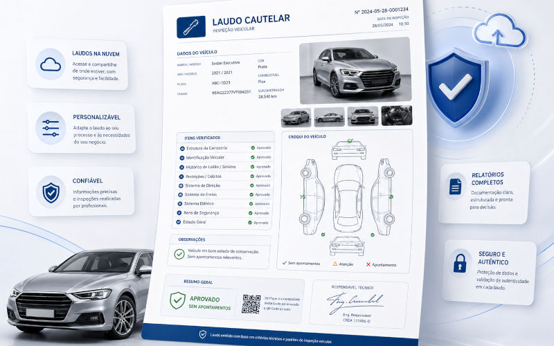 Mockup de laudo cautelar